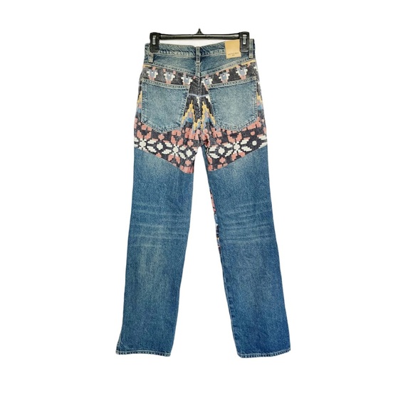 We The Free Straight Leg Jeans with Patterned Accents - Picture 4 of 6